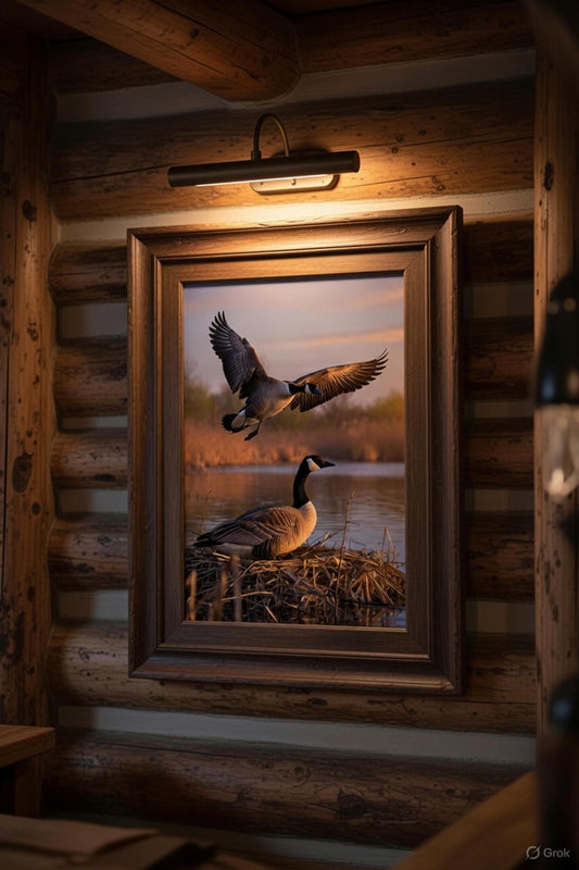 Family Duties – Canada Goose Pair Limited Edition Canvas Print (Edition of 25)